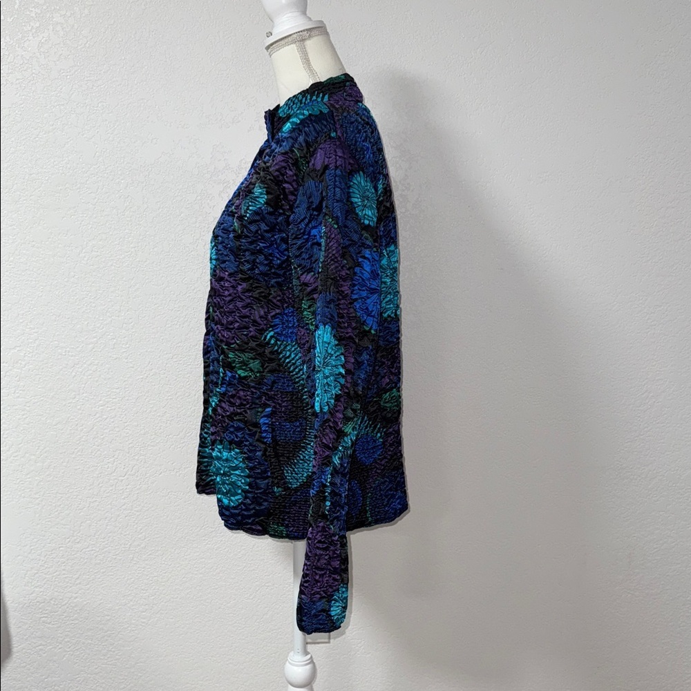 Floral Patterned Quilted Jacket - image 2